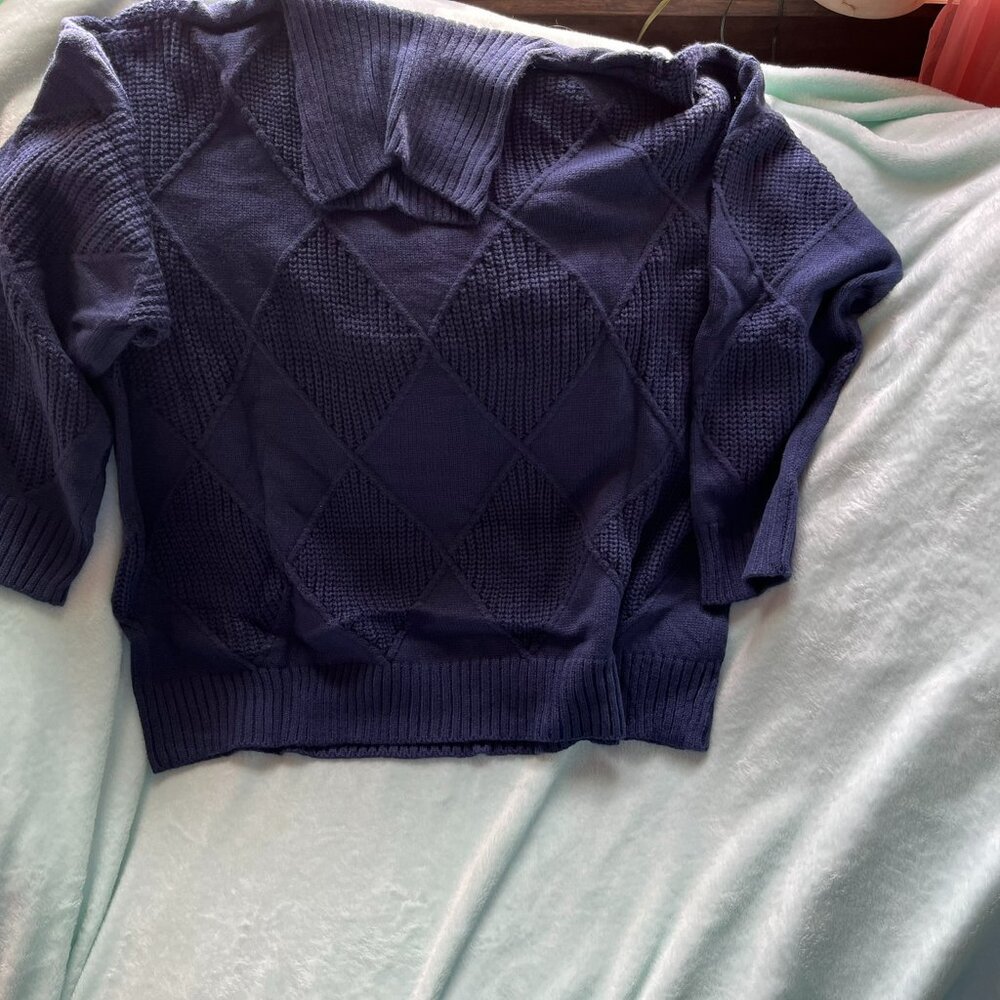 turtle neck sweater, navy blue, never worn